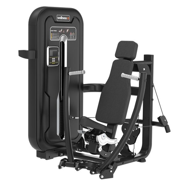 Chest Press (Supino Reto Maquina) Nivus Preto 120kg Profissional Wellness - EM384 EM384