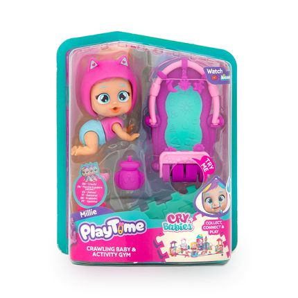 Boneca Cry Babies Playtime Millie Ginásio de Atividades Multikids - BR2464 BR2464