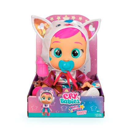 Boneca Cry Babies Stars Daisy Multikids com Olhos que Brilham - BR2239OUT [Remanufaturado] BR2239OUT