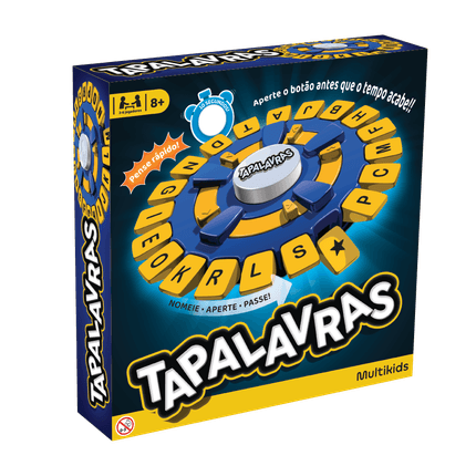 Jogo de Tabuleiro Tapalavras Multikids - BR1969 BR1969