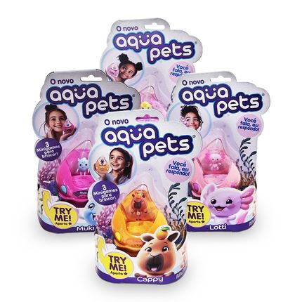 Brinquedo Aquapets Pet Interativo Modelos Sortidos - BR2501 BR2501