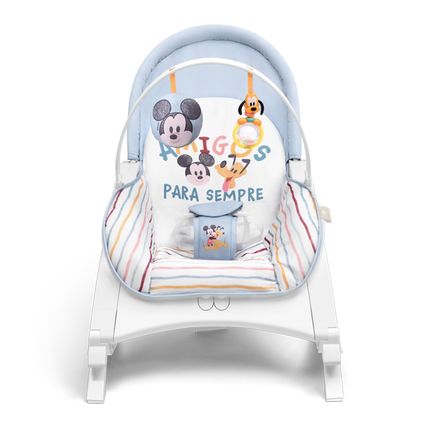 Cadeira de Descanso e Balanço Musical Happy Hop Mickey 0-20Kg Azul- BB383 BB383