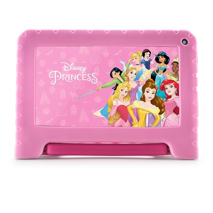 Tablet Infantil Princesas com Controle Parental 4GB RAM + 64GB + Tela 7 pol + Case + Wi-fi + Android 13 + Quad Core Multi - NB418OUT [Remanufaturado] NB418OUT