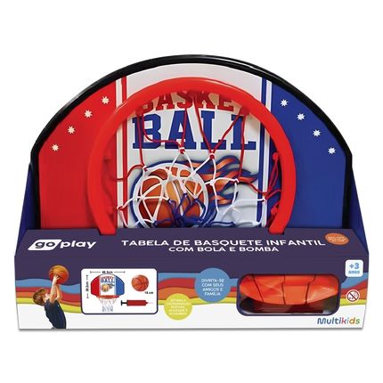 Cesta de Basquete Infantil com Bola e Bomba Multikids - BR2323 BR2323