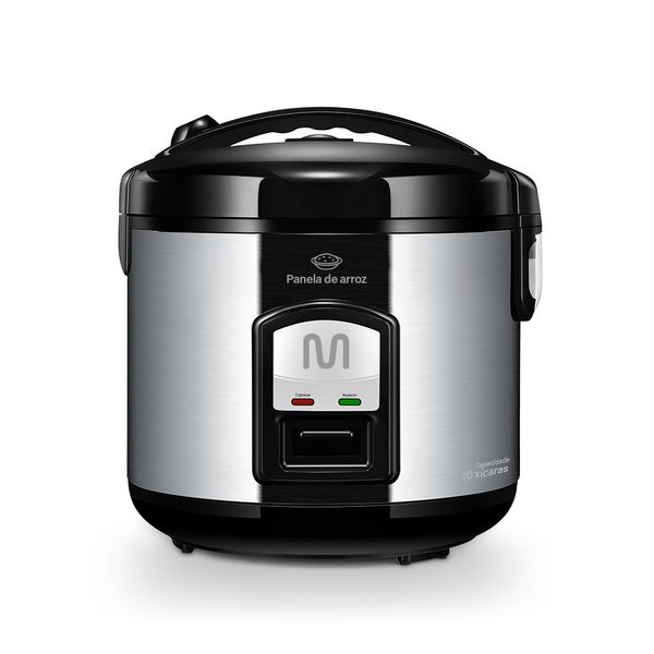 Panela de Arroz 10 Xícaras de Inox, Função Manter Aquecido e Bandeja a Vapor 220v-700w Multi - GO006OUT [Reembalado] GO006OUT