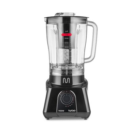 Liquidificador 2,6L Turbo Preto 1100w-127v c/ 12 Velocidades Multi Home - LQ1101 LQ1101