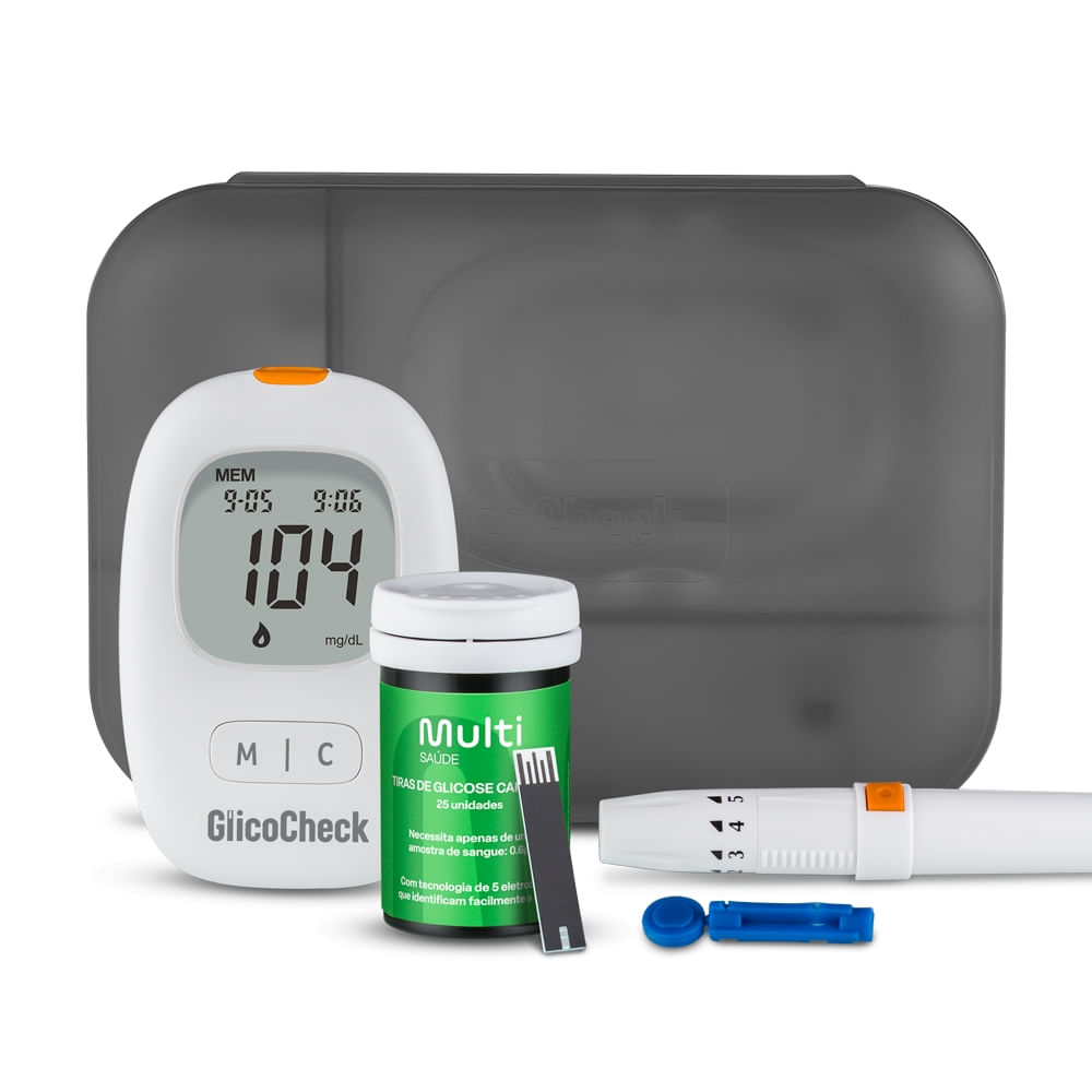 Monitor de Glicemia Glicocheck Care Plus Multi Saúde - HC487OUT [Reembalado]