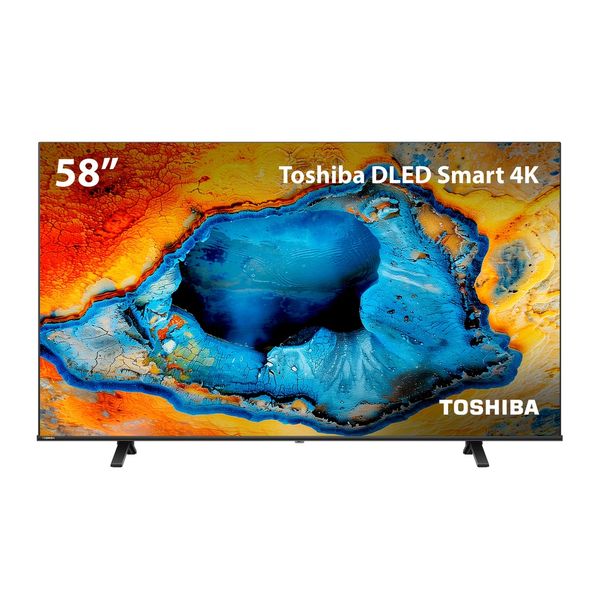 Smart TV DLED 58" 4K Toshiba 58C350NS VIDAA 3 HDMI 2 USB Wi-Fi - TB031MOUT [Reembalado] TB031MOUT