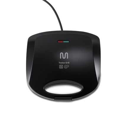 Sanduicheira Tostex Grill Chapa Antiaderente Dupla Ondulada 220v 750w Preta Multi - GO068 GO068