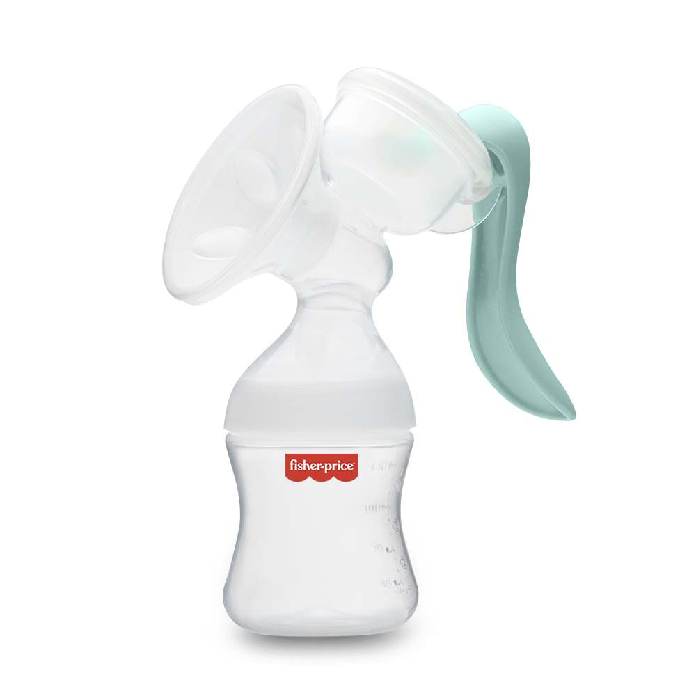 Bomba tira leite Materno Manual Branco e Verde 130ml Fisher Price - BB321OUT [Reembalado]