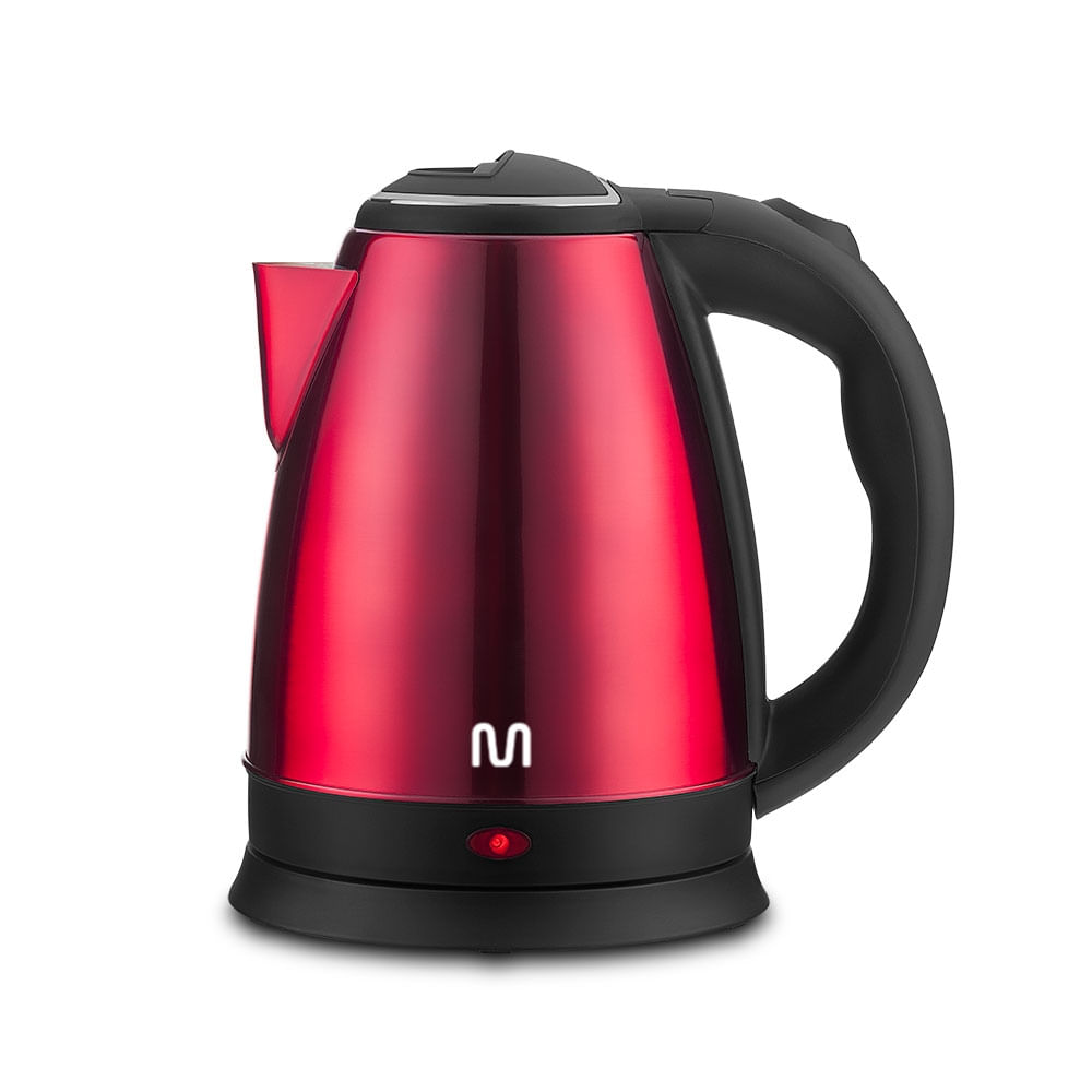 Chaleira Elétrica Inox Vermelha 1,8L 220v-1500w Multi - GO028OUT [Reembalado]