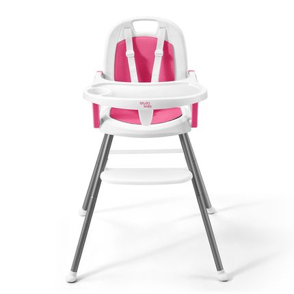 Cadeira de Alimentação Berry 3 em 1 Rosa Multikids Baby - BB390 BB390