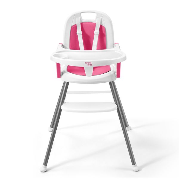 Cadeira de Alimentação Berry 3 em 1 Rosa Multikids Baby - BB390 BB390