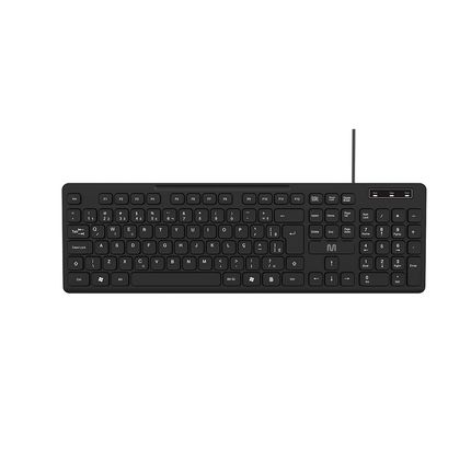 Teclado com Fio Soft Silence: Conexão USB, Teclas Silenciosas e Ajustáveis Multi (Multilaser) - TC144 TC144