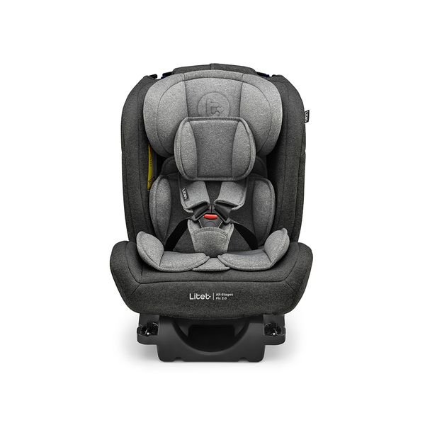 Cadeirinha Infantil para carro 0-36Kg Isofix All Stages Fix 2.0 Preto e Cinza Litet - BB452OUT [Reembalado] BB452OUT