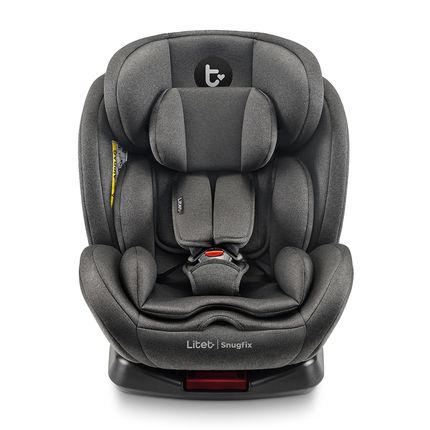Cadeirinha infantil para carro Snugfix 0-36 Kgs Isofix com Rotação Preta Litet - BB453 BB453