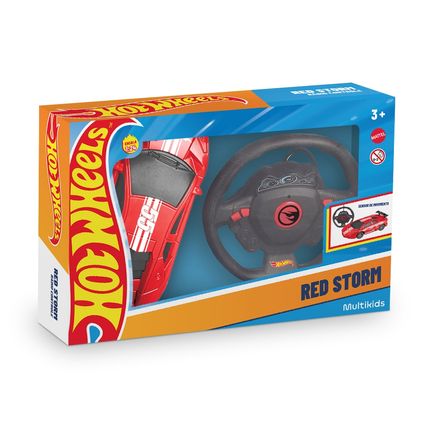 Carrinho de controle remoto Hot Wheels 1:24 Vermelho Multikids - BR2471 BR2471