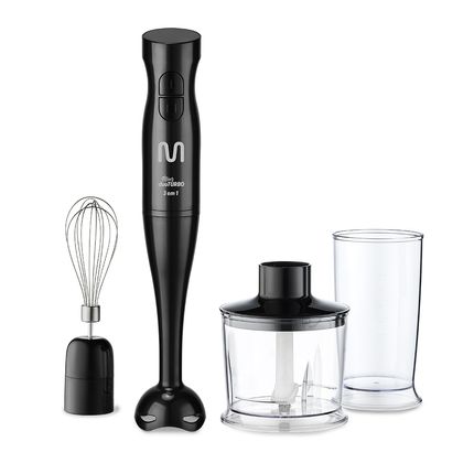Mixer Duo Turbo 3 em 1 127V 200W Preto Multi Home - GO019 GO019