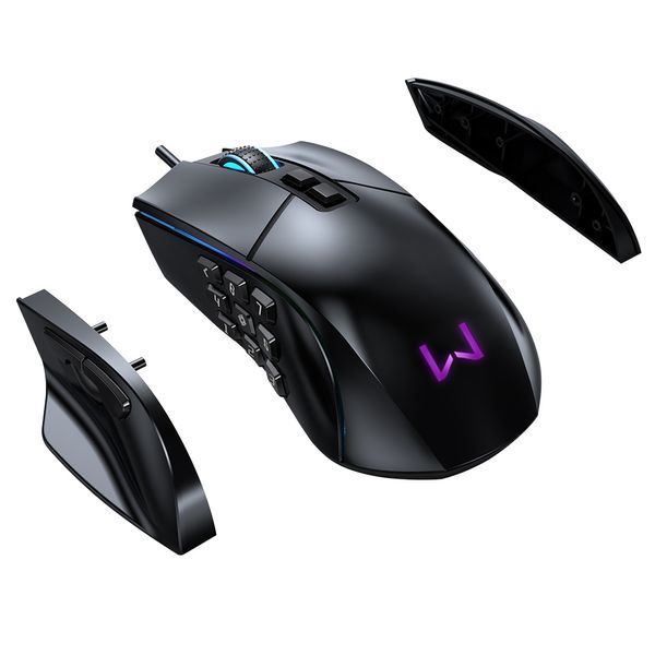 Mouse Gamer Rolf 14 Botões Com Fio 10000DPI Warrior - MO420OUT [Remanufaturado] MO420OUT