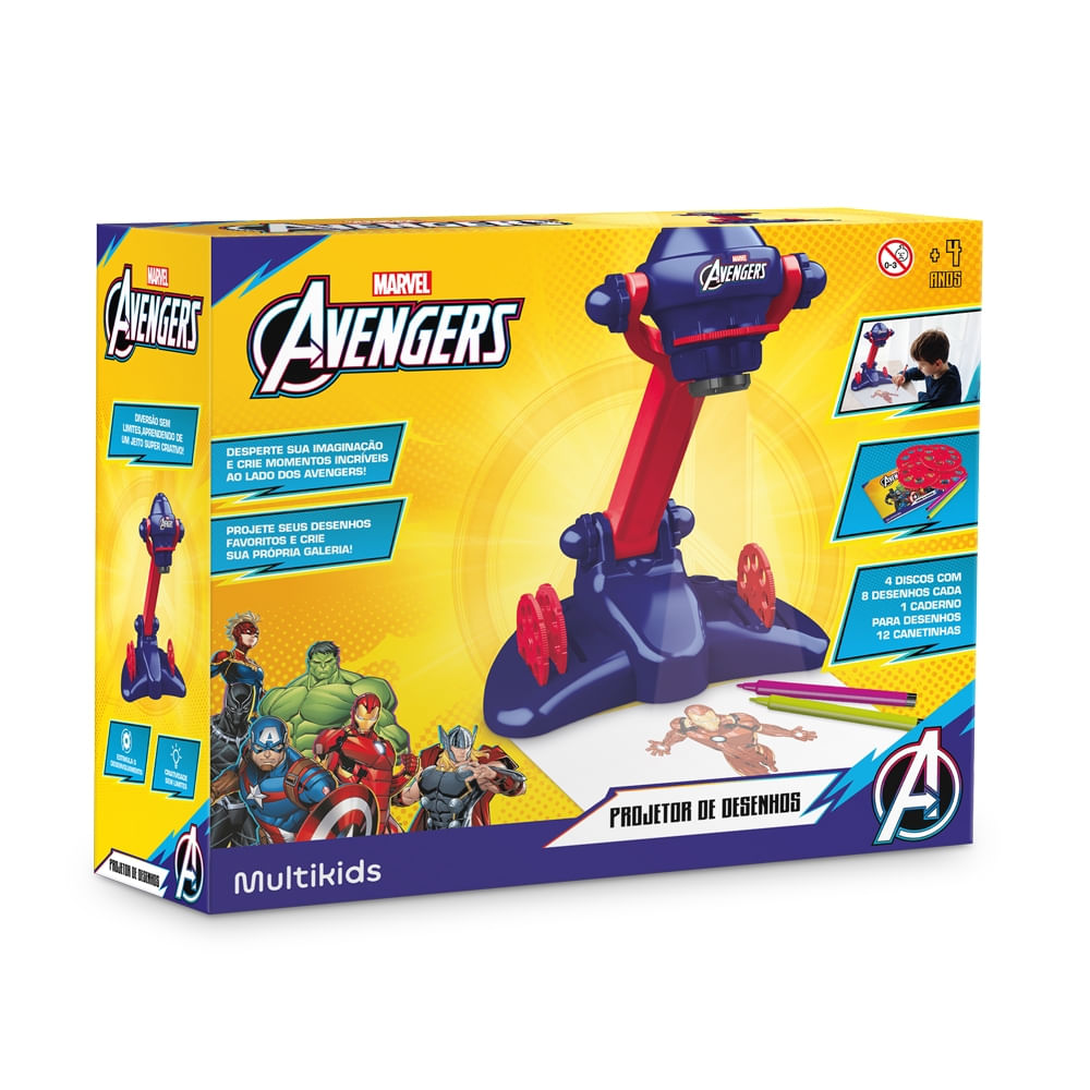 Projetor de Desenhos Avengers Multikids - BR2400OUT [Reembalado]
