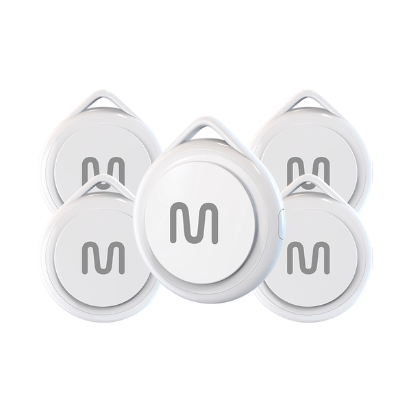 Kit 5 Rastreadores Bluetooth Multi MTag Branco - TAG01K3 TAG01K3
