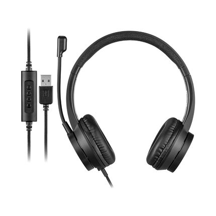 Headset com Fio HF1100 USB/USB-C Preto Multi - PH501 PH501