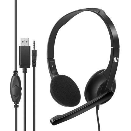 Headset com Fio HF250 P3 + USB 150cm Multi - PH467 PH467