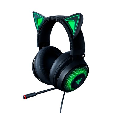 Headset Kraken Kitty V2 Razer Preto - RZ0404730100OUT [Remanufaturado] RZ0404730100OUT