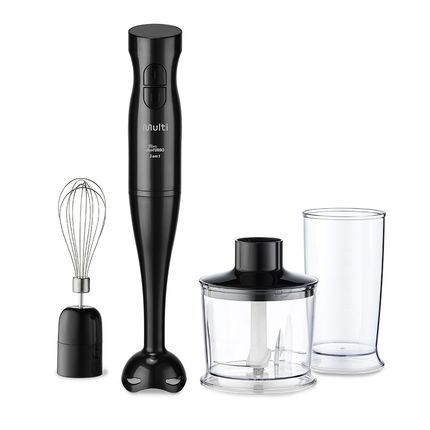 Mixer Duo Turbo 3 em 1 127V 200W Preto Multi Home - GO019 GO019