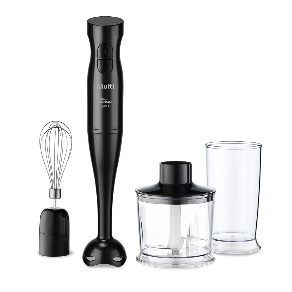 Mixer Duo Turbo 3 em 1 127V 200W Preto Multi Home - GO019