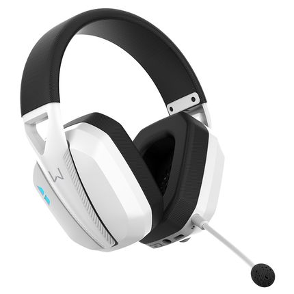 Headset Balder Wireless Tri Mode Preto e Branco Warrior - PH703 PH703