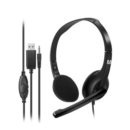 Headset com Fio HF250 P3 + USB 150cm Multi - PH467 PH467