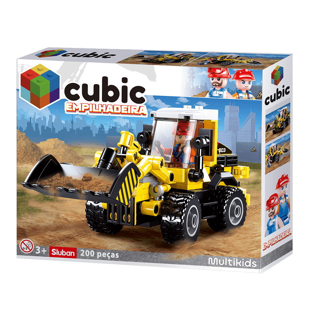 Blocos de Montar Trator 200 Peças Multikids - BR2282OUT [Reembalado]
