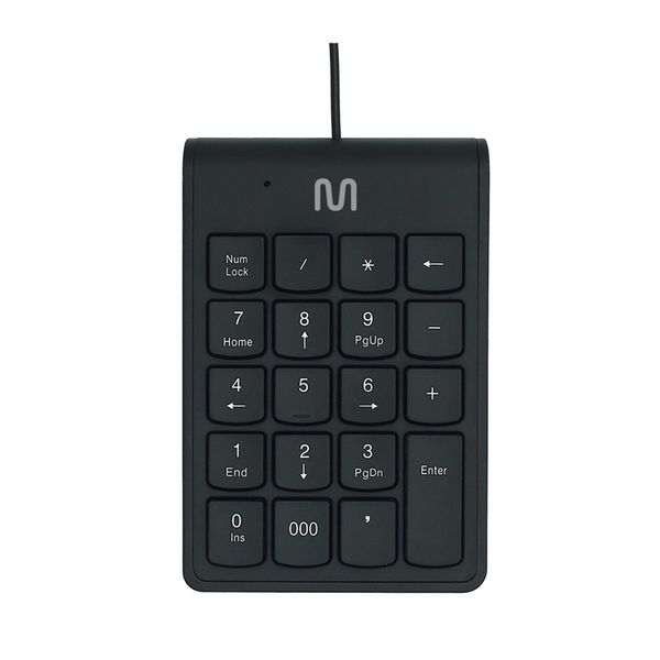 Teclado Numérico com Fio USB até 120cm c/ Tecla 000 Preto Multi (Multilaser) - TC227OUT [Reembalado] TC227OUT