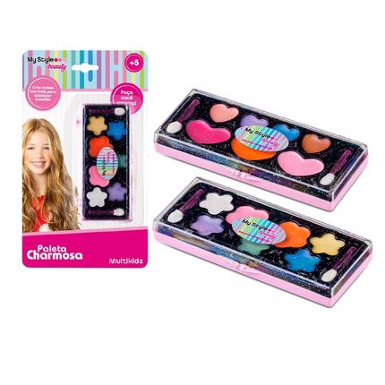Paleta de Maquiagem Infantil My Style Beauty Paleta Charmosa +5 Anos Multikids - BR1329 BR1329