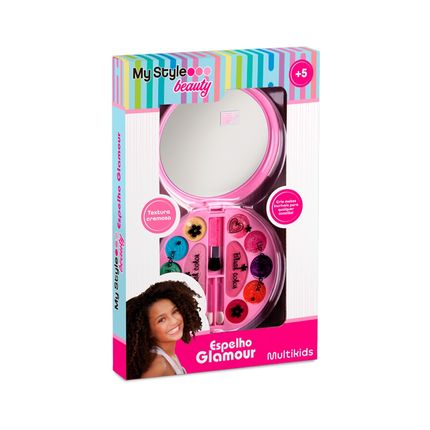 Maquiagem Infantil Espelho Glamour My Style Beauty +5 Anos Multikids - BR1332 BR1332