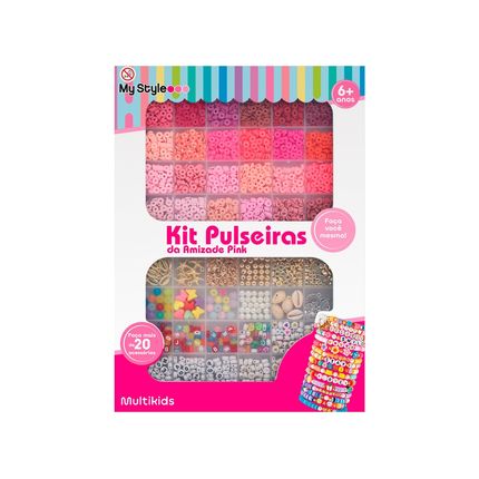 Kit Pulseiras da Amizade Pink My Style Multikids -  BR2315 BR2315