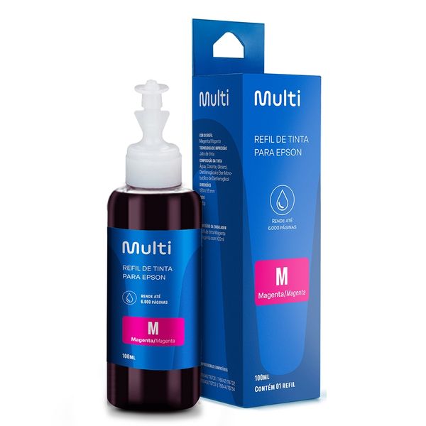 Refil de Tinta Magenta 100ml - Compativel Para Impressoras Epson - RF007OUT [Reembalado] RF007OUT