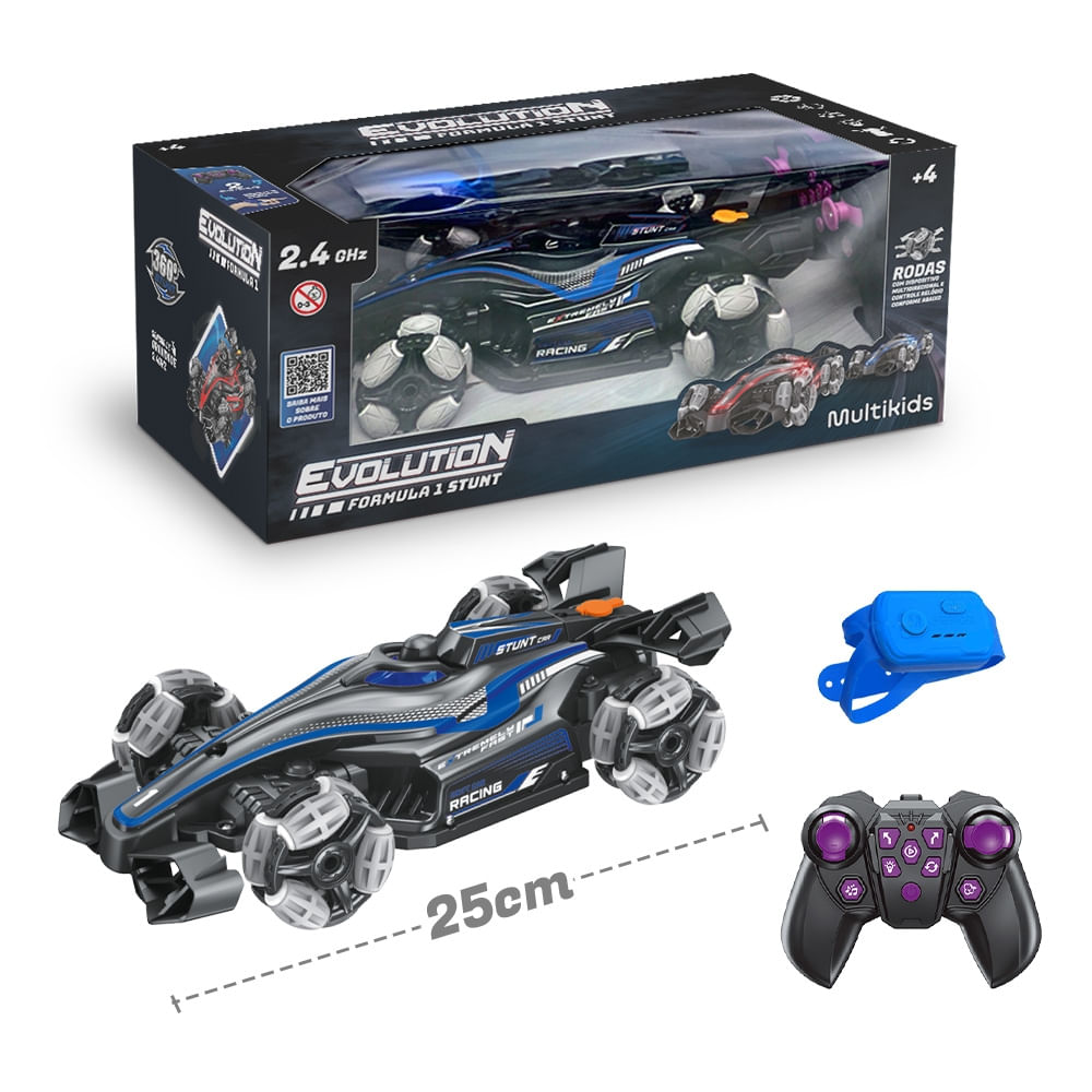 Carrinho de Formula 1 Azul de Controle Remoto Multikids - BR2261OUT [Reembalado]
