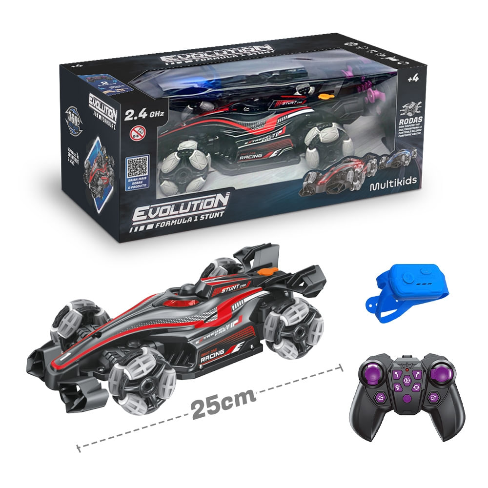 Carro de Formula 1 Vermelho de Controle Remoto Com Luz e Som Multikids - BR2369OUT [Reembalado]