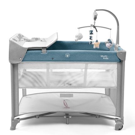 Berço Desmontável DayDream 0-15 Kgs Azul Multikids Baby - BB388OUT [Reembalado] BB388OUT