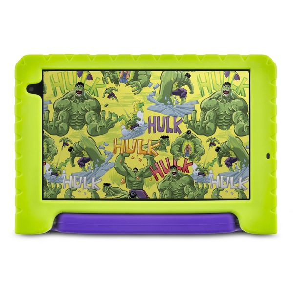 Tablet Infantil Hulk 8" Wi-Fi 6GB RAM 64GB Android 13 Octa-Core Câmeras 5MP e 2MP Bateria 4000mAh Multi - NB441OUT [Reembalado] NB441OUT