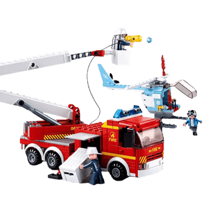Blocos de Montar Caminhão de Bombeiro e Helicóptero 394 Peças Multikids - BR2308OUT [Remanufaturado] BR2308OUT