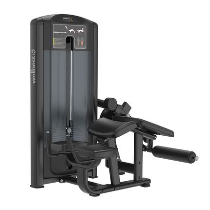 HORIZONTAL LEG CURL NIVUS PRETO 80KG - EM492I EM492I