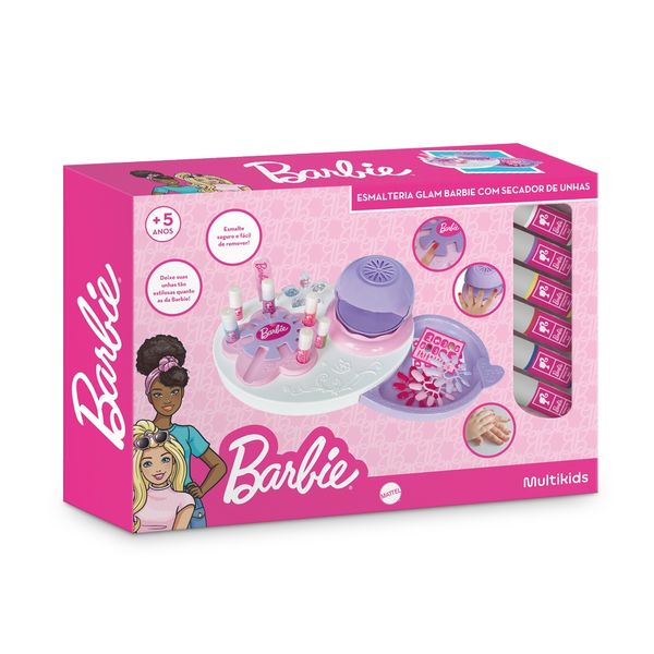 Esmalteria Glam Barbie Com Secador De Unhas Multikids - BR2423 BR2423