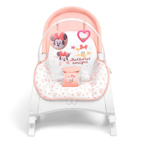 Cadeira de Descanso Vibratória Musical Happy Hop Minnie 0-20Kg Rosa - BB482OUT [Reembalado] BB482OUT
