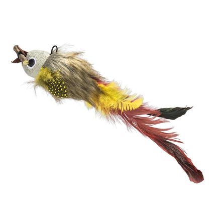 Brinquedo de Penas Para Gatos Feather Fish Amarelo Mimo - PP229OUT [Remanufaturado] PP229OUT