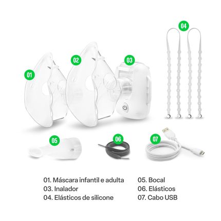 Inalador Mesh Air Mask Multi Saúde - HC221OUT [Remanufaturado] HC221OUT