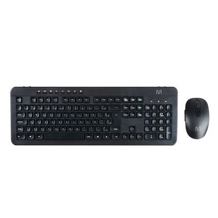 Kit Teclado e Mouse Sem Fio Multi (Multilaser) Recarregável Com Bateria 200mAh - TC250OUT [Reembalado] TC250OUT
