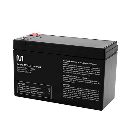 Bateria Powertek 12V 7AH Para Nobreak - EN013 EN013